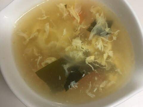 野菜も入って‼中華風かき玉スープ